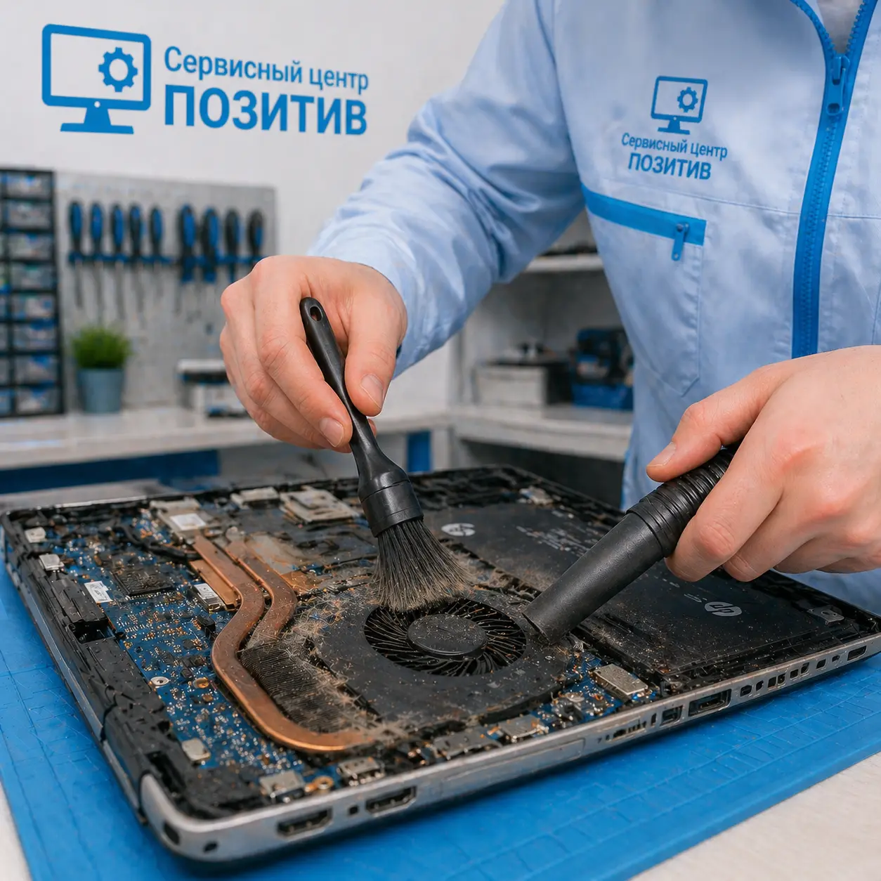 чистка ноутбука HP в Московском