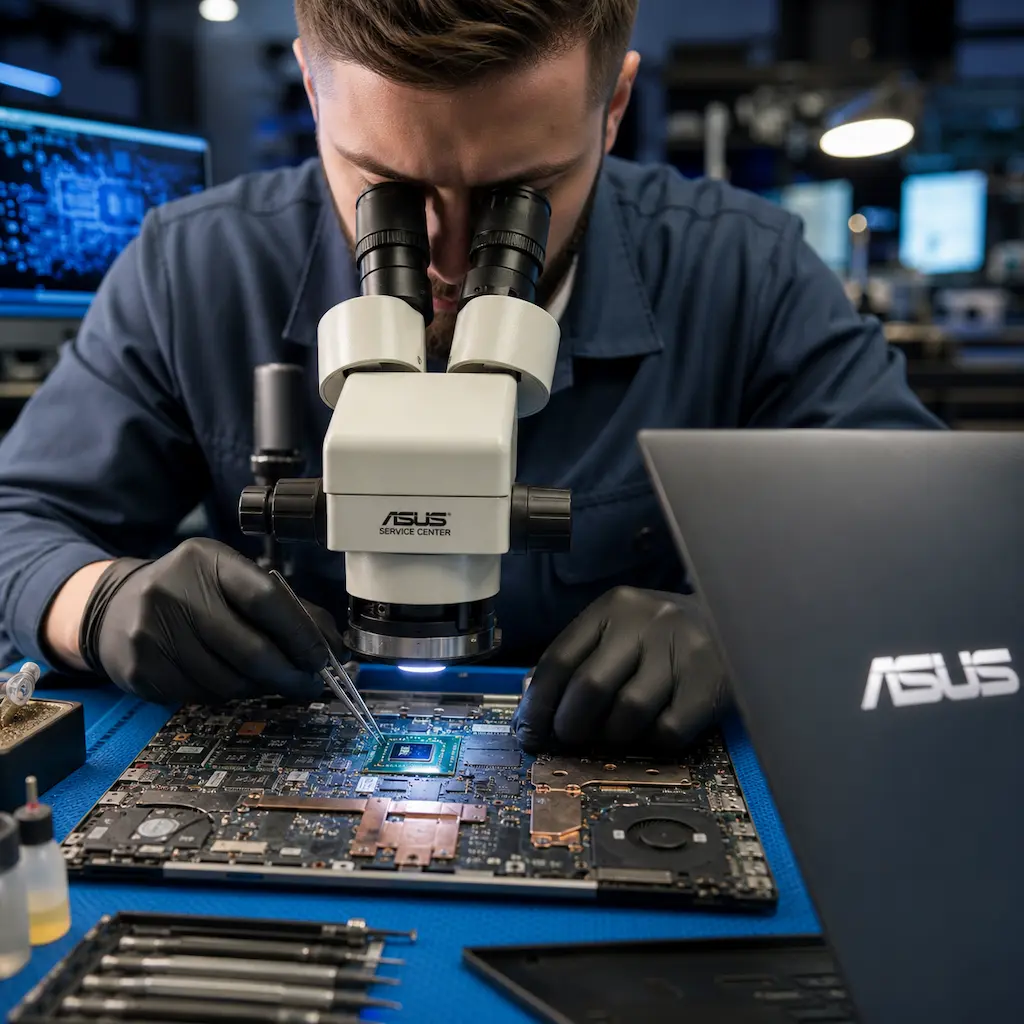 Замена видеокарты ноутбука Asus в Московском