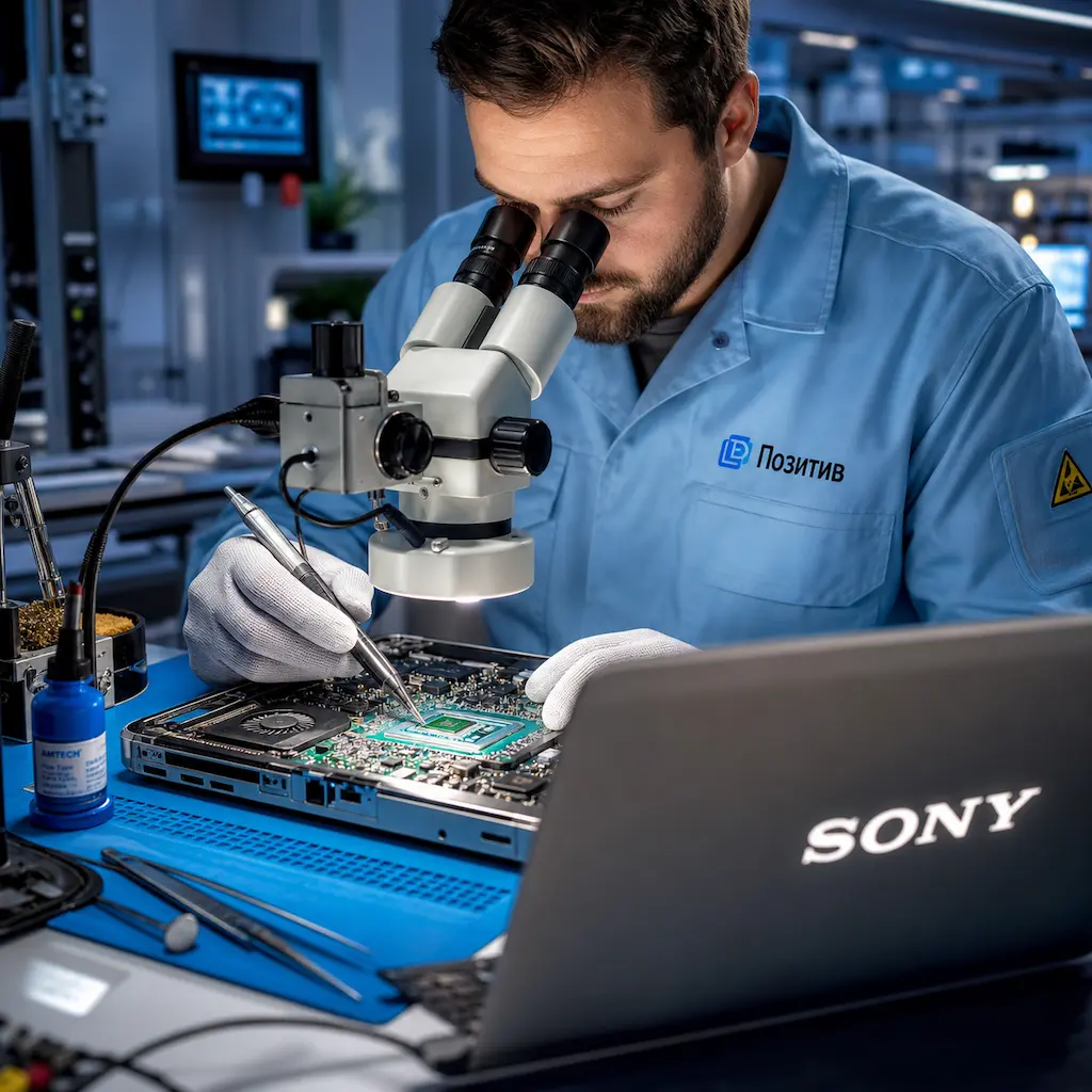 Замена видеокарты ноутбука Sony в Московском