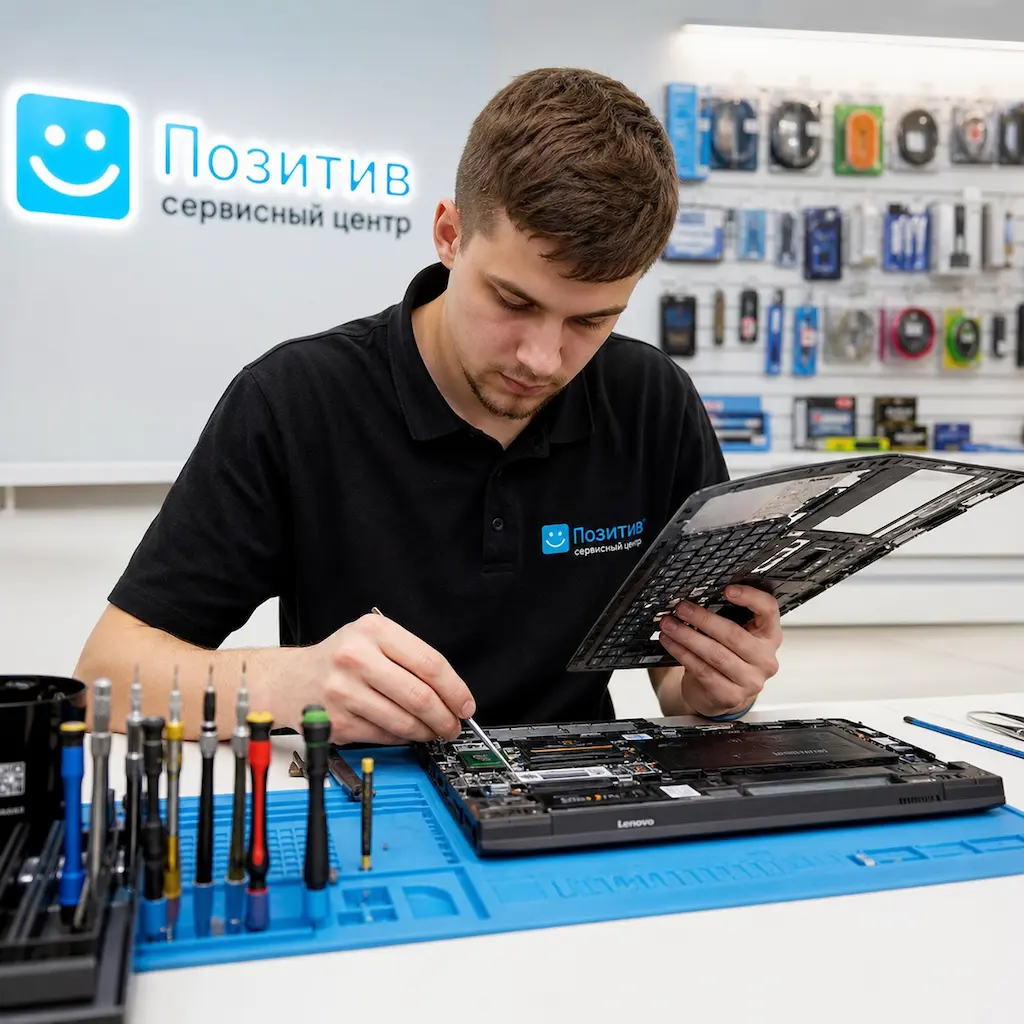 заменить клавиатуру на ноутбуке Lenovo в Московском
