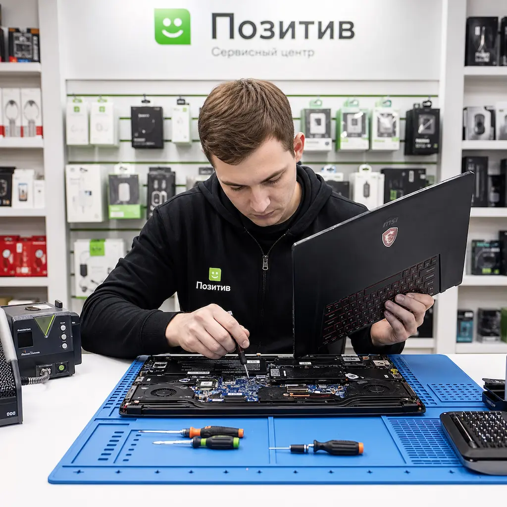 заменить клавиатуру на ноутбуке MSI в Московском