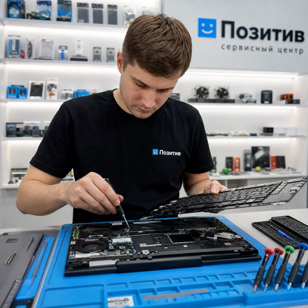 заменить клавиатуру на ноутбуке Samsung в Московском