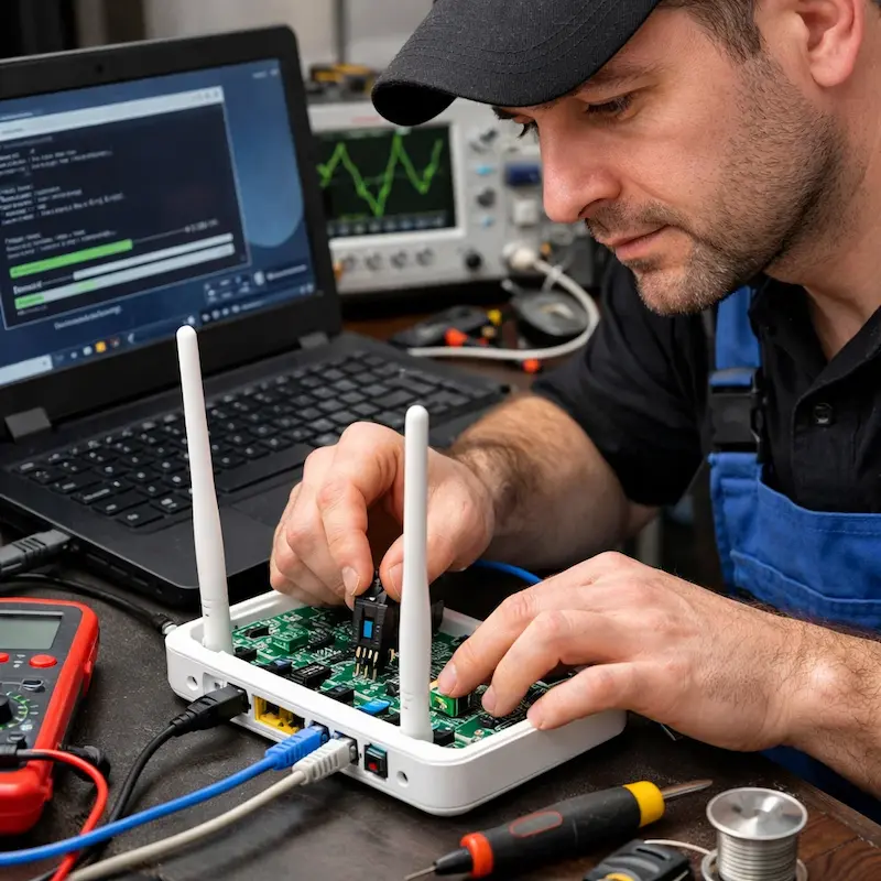 Перепрошивка WiFi роутера в Московском