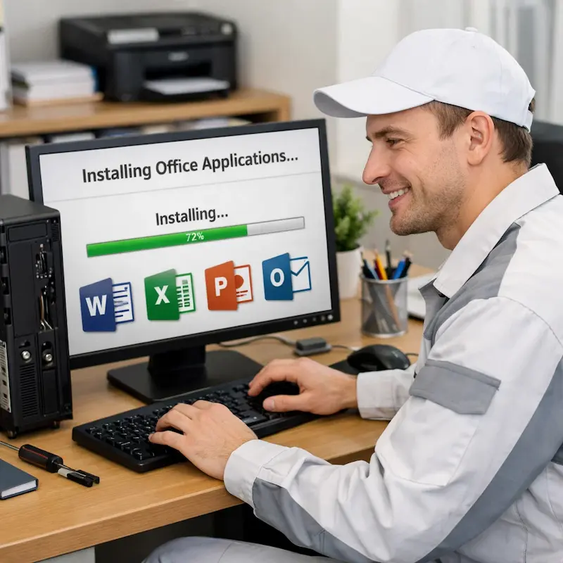 Установка и настройка программ на компьютере в Московском