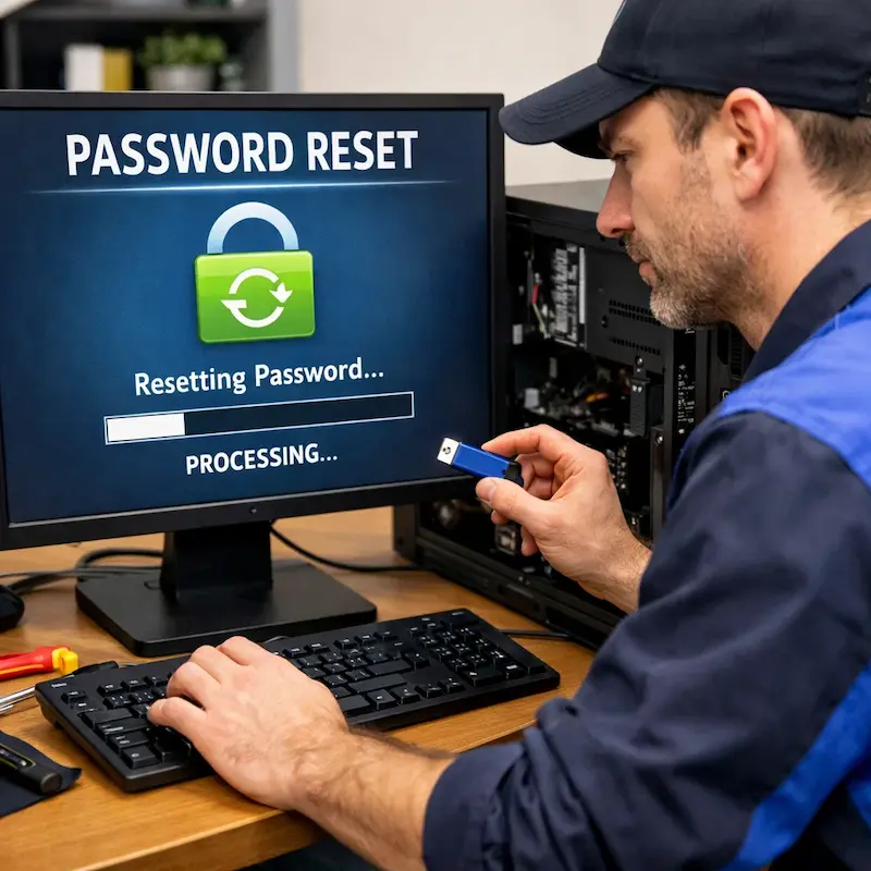 Удаление пароля на компьютере в Московском