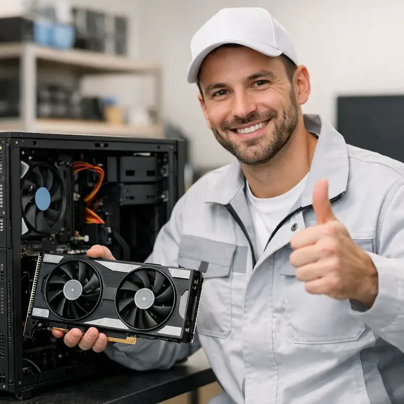 установка видеокарты на ПК в Московском