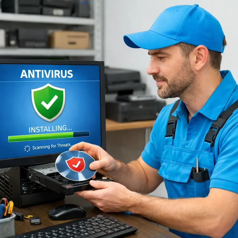 Установка антивируса в Московском на дому